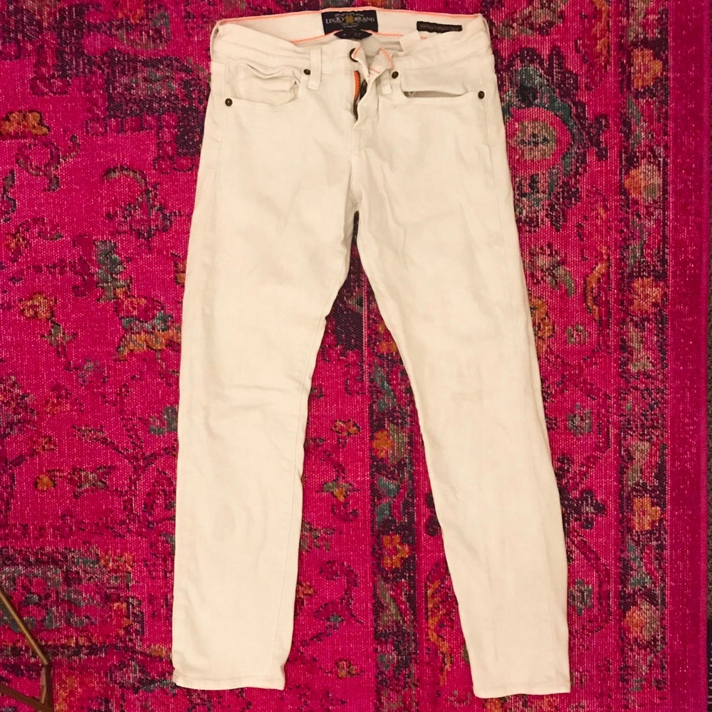 LUCKY Sienna Tomboy Crop White Jeans